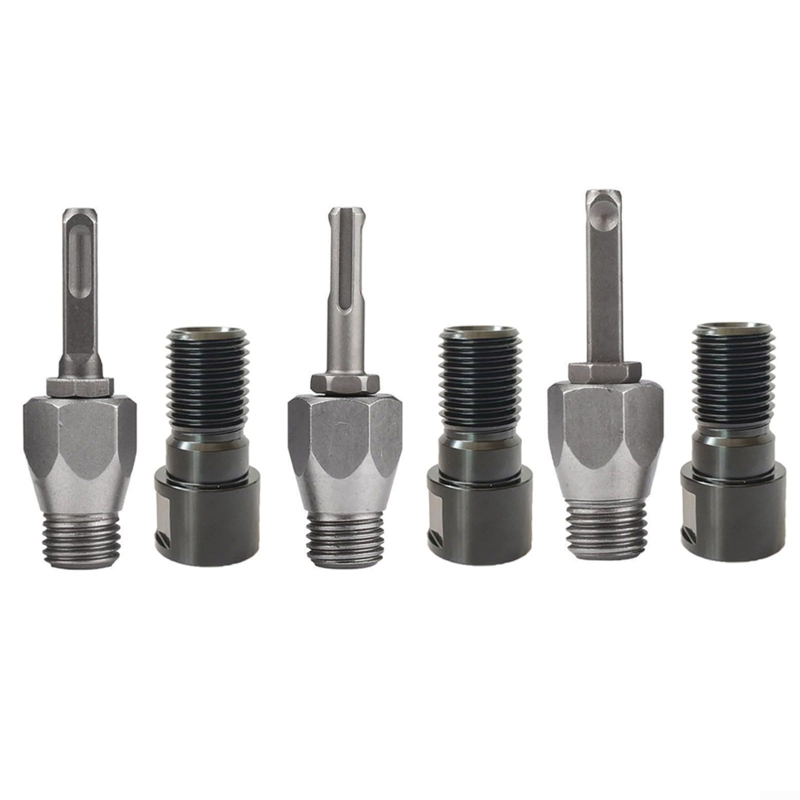Gewindeadapter für Bohrkronen - M22 auf 1-1/4-7 Konverter mit Umwandlungskopf - Wasserbohrgerät-Adapter - mit geteiltem Adapter (B)
