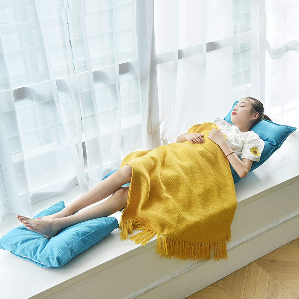 Generisch Silla de suelo plegable Lazy Sofá, silla ajustable sin patas en 14 posiciones con cómodo respaldo para videos de meditación de yoga, no es necesario apoyarse en la pared