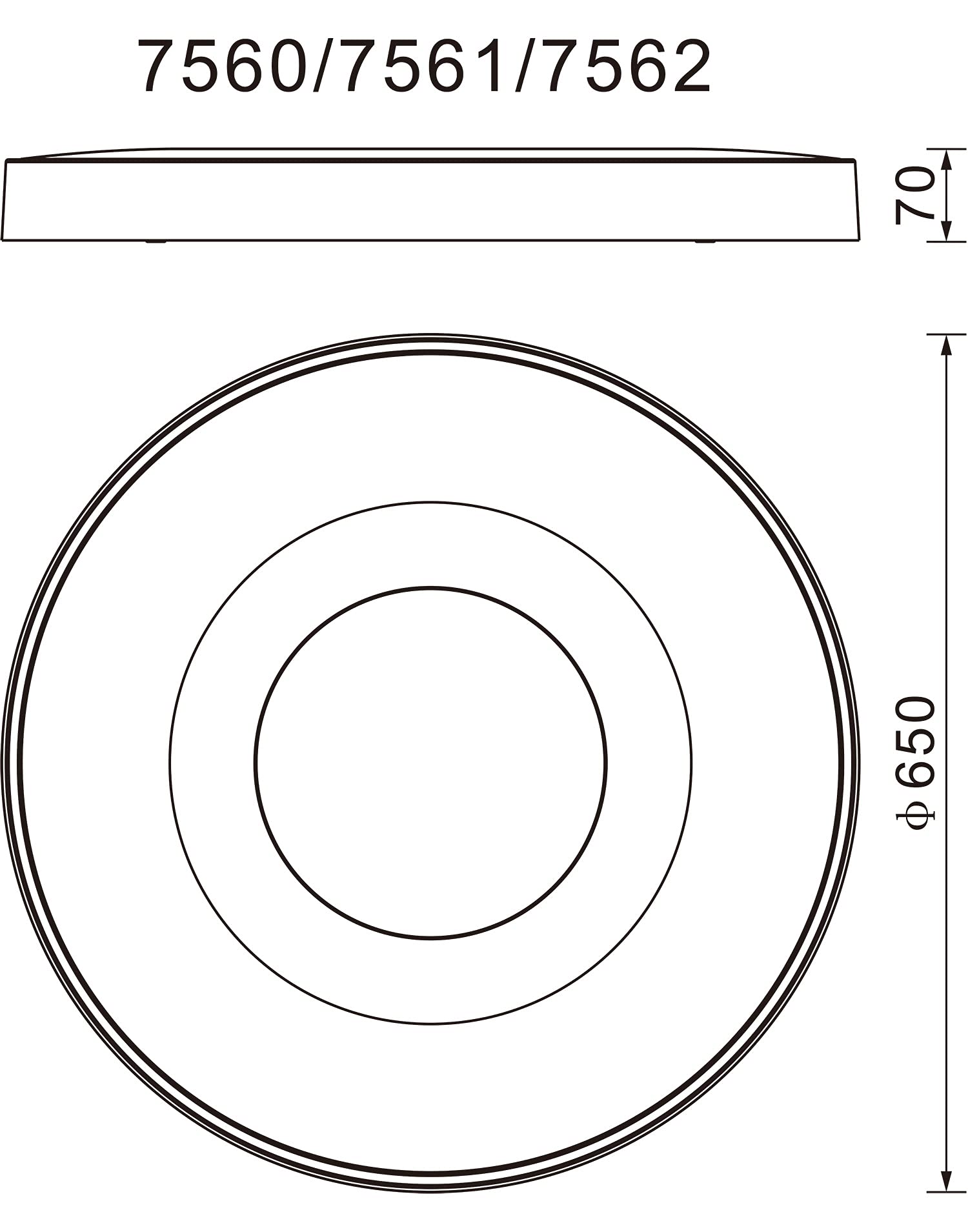 Plafón LED 100W COIN Dimable Mantra Blanco Ø65 x 7cm altura con mando a distancia