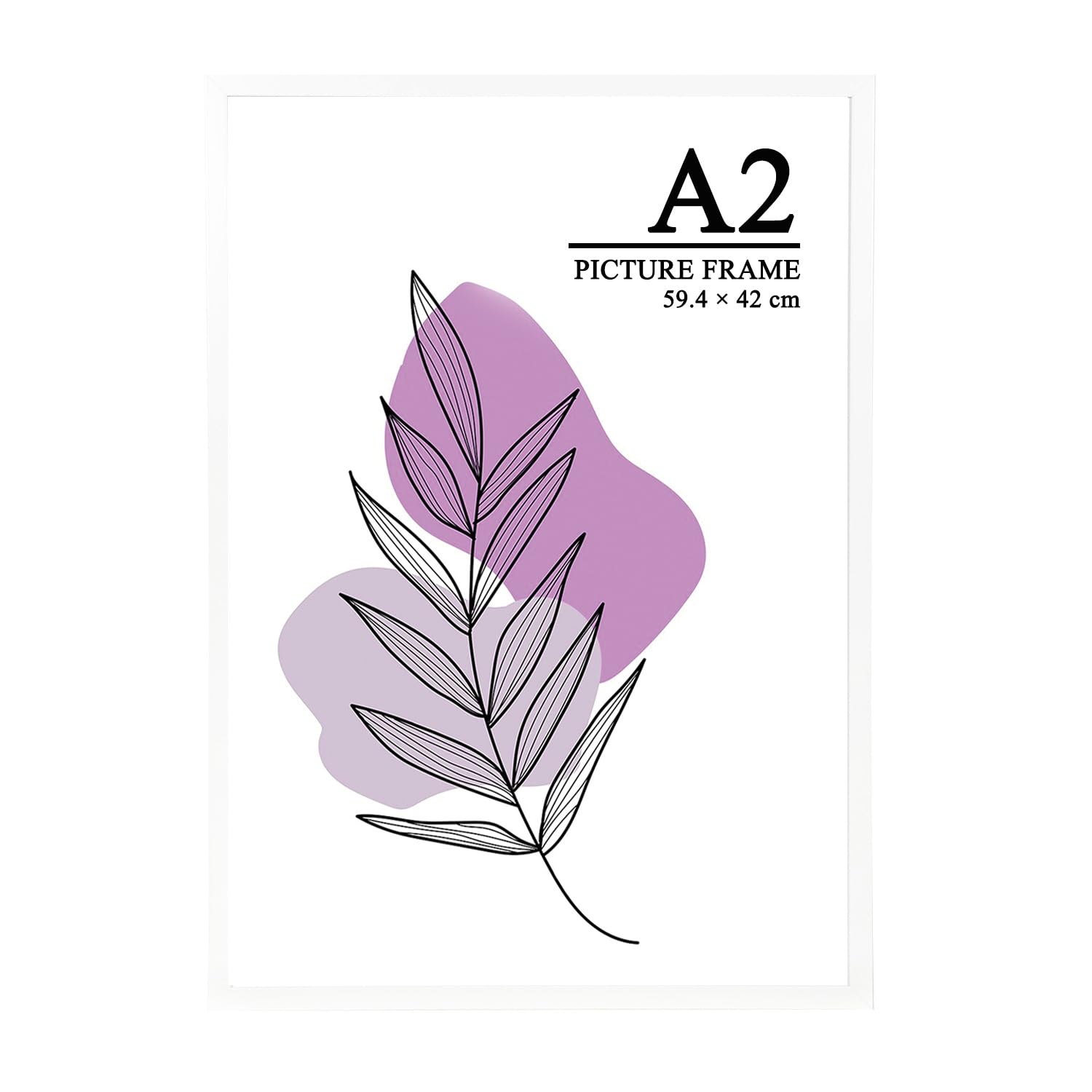 Baoee White A2 Frames,Photo Frame With Acrylic Glass,A2 Poster Frame, A2 Certificate Frame, Freestanding And Wall Mountable
