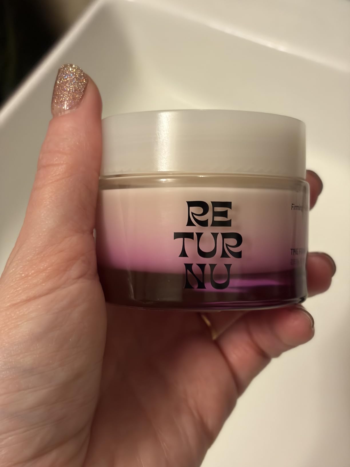 RETURNU The Firm Cream, Firming Anti-Aging Moisturizer with Peptides & Bakuchiol, Helps Improve Elasticity & Smooth Wrinkles, Clinically Tested K-Beauty