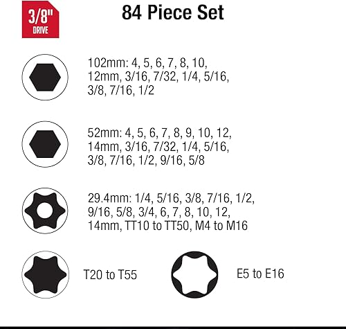 Miniatura 7 de Sunex - Set de Sockets universales