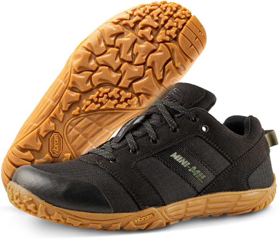 Mini-Mil Barefoot Shoes for Men - Breathable Zero Drop Shoes with Shock-Dispersing Midsoles and Flexible, Slip-Resistant Outsoles
