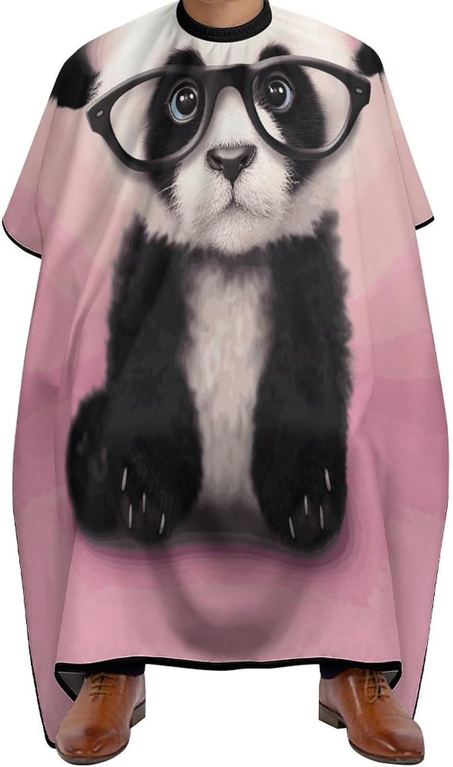 Capa para Corte de Cabello Baby Panda con Gafas Impermeable miniatura 1