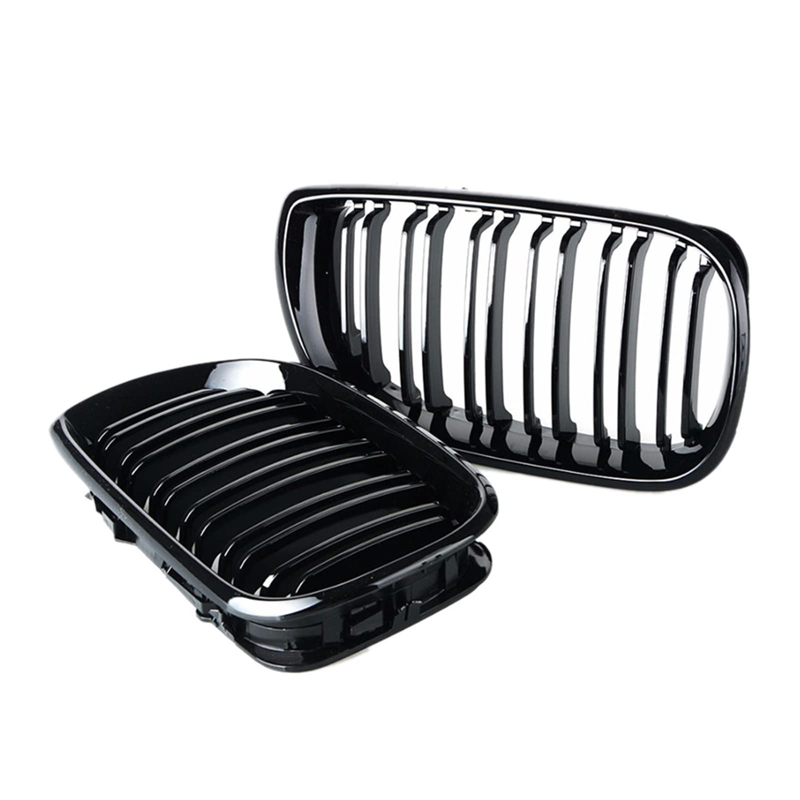 Parrilla delantera doble listón estilo deportivo para BMW Serie 3 E46 4D 7
