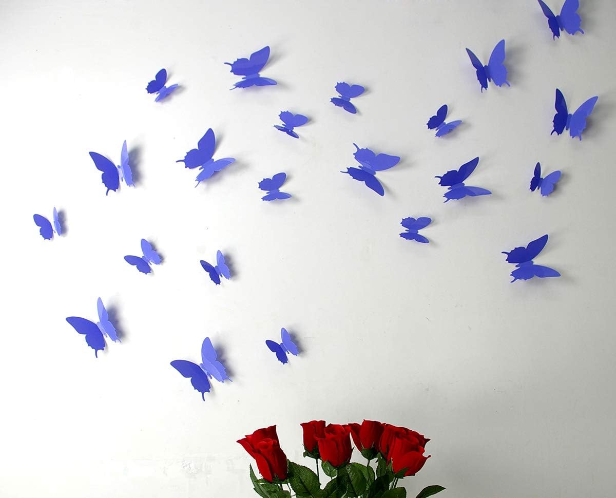 Set of 12 Purple 3D Butterfly Stickers, Taille Unique - Image 5