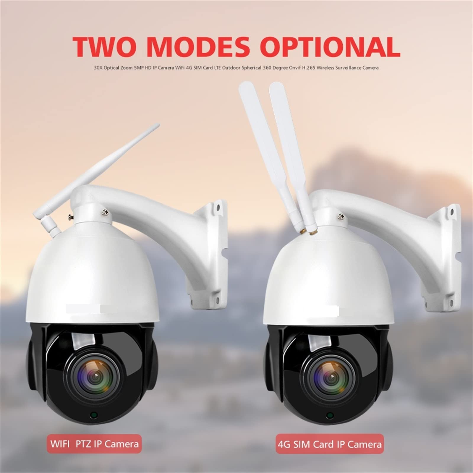 Amazon.com: ZHOUHONG Monitoring Equipment Outdoor IP Camera 5MP 4G Sim Card  WiFi AI 30x Zoom Wireless PTZ Speed Dome CCTV Camera Two-Way Audio IR 80m  Electronic Equipment (Sensor Size : 5MP 4G