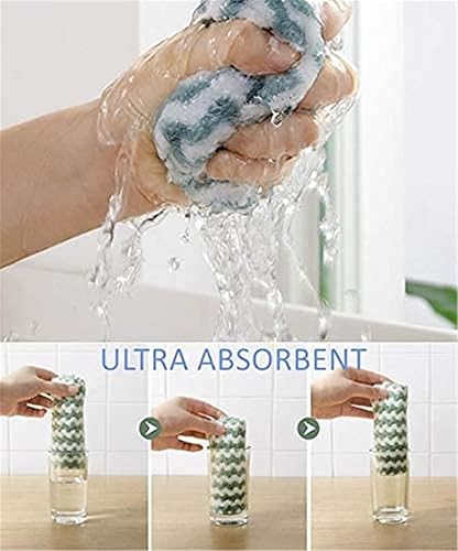 Miniatura 6 de LELEBEAR Straseapoit - Trapo de limpieza de microfibra, trapos de limpieza sin pelusas, trapo de limpieza súper absorbente Straseapoit (10 x 10