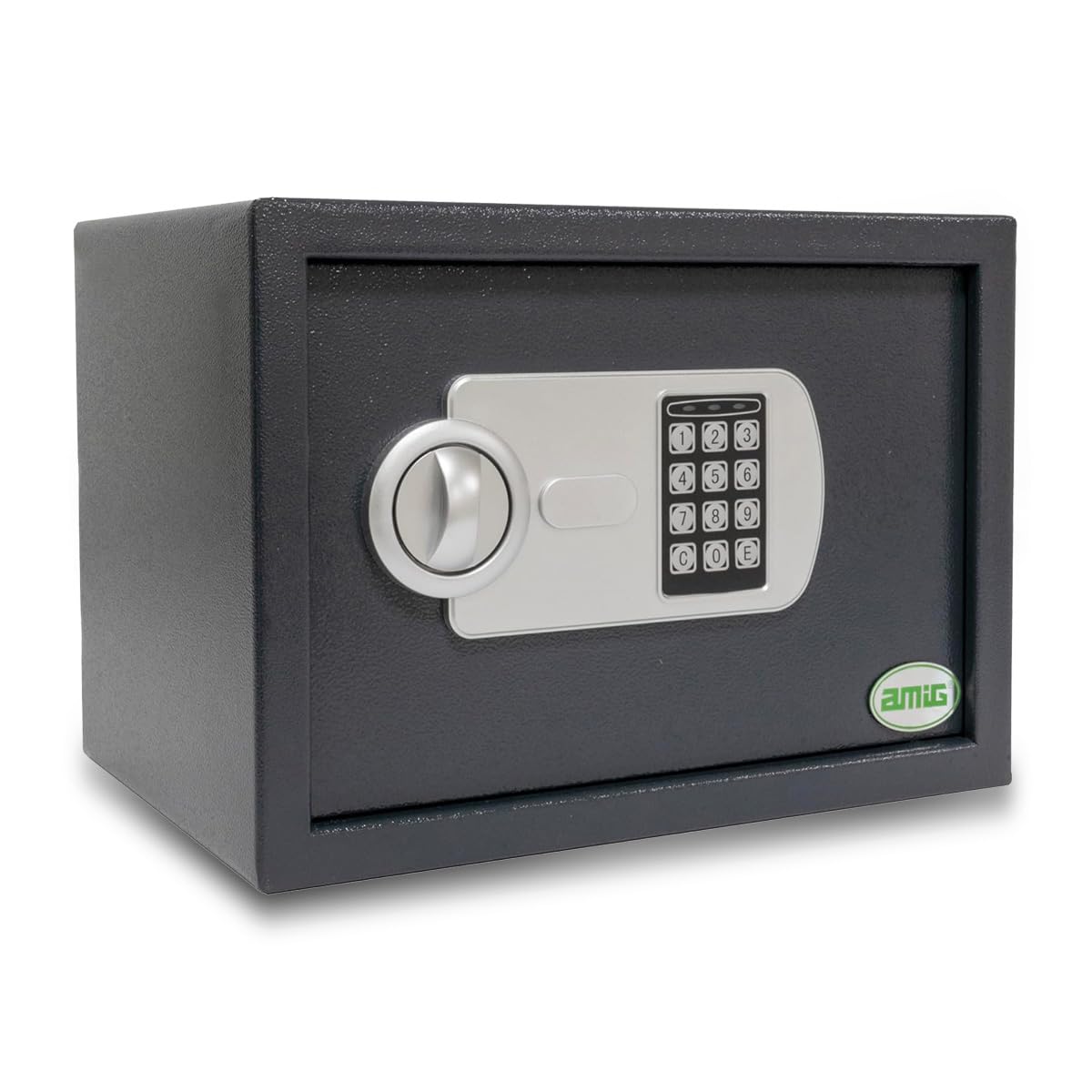 Amig - Caja Fuerte con Código - Caja de Seguridad de Sobreponer - Acero - Camuflada - Ideal para Casa - Protección de Dinero y Joyas de valor - 31 x 20 x 20 cm