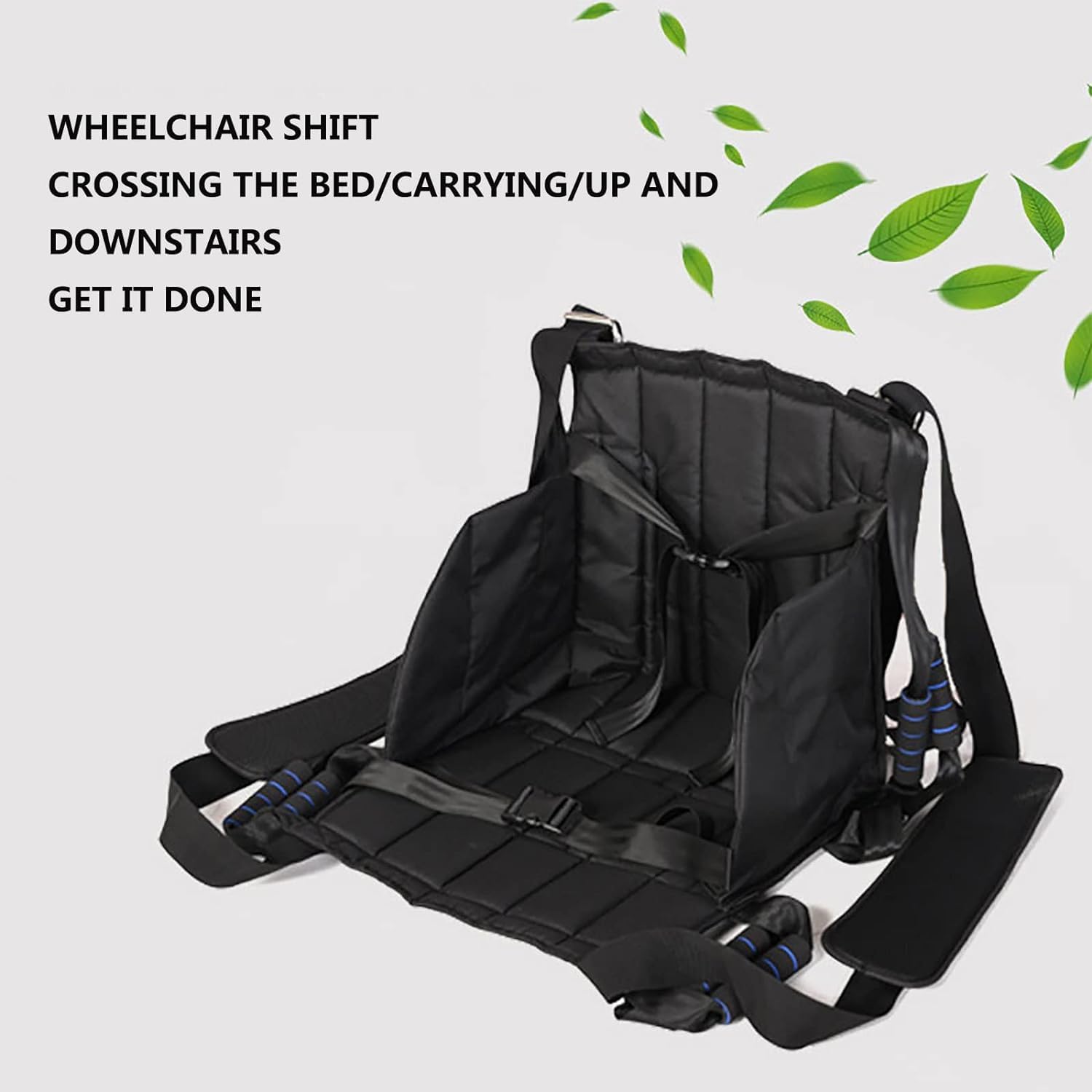 Cinturón de Transferencia de Pacientes, arnés de elevación para Inodoro Multiusos, arnés para máquina de Transferencia con diseño de Doble asa, cojín de Asiento de Transferencia Impermeable y GRU