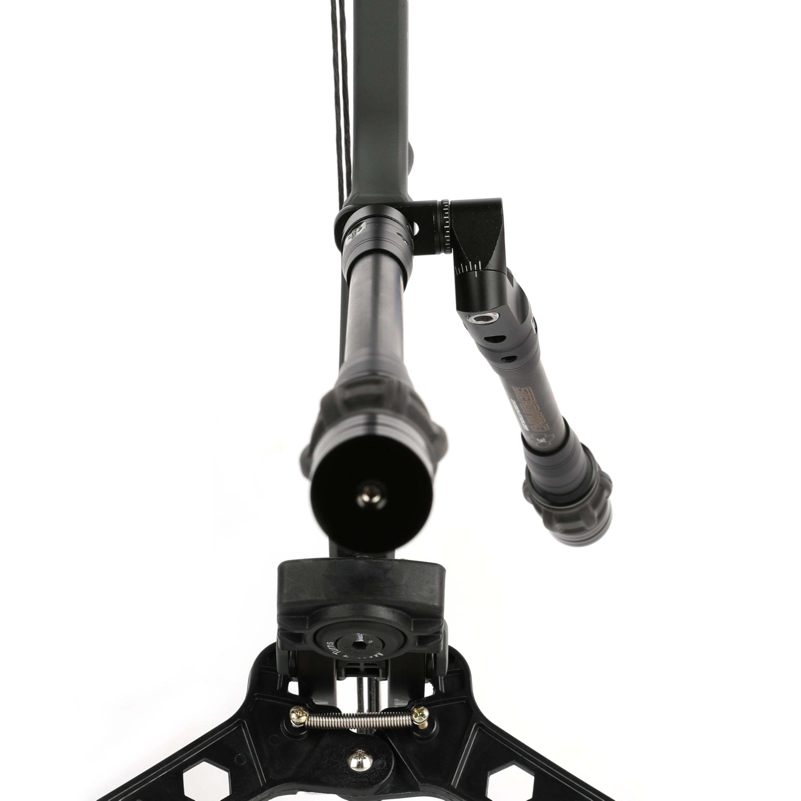 AMEYXGS Stabilisateur d'arc de tir à l'arc pour arc composé en fibre de carbone 3K de 15,2 cm, 20,3 cm, 25,4 cm, 30,5 cm et 38,1 cm, système d'amortissement, kit de poids, support de barre en V sur un
