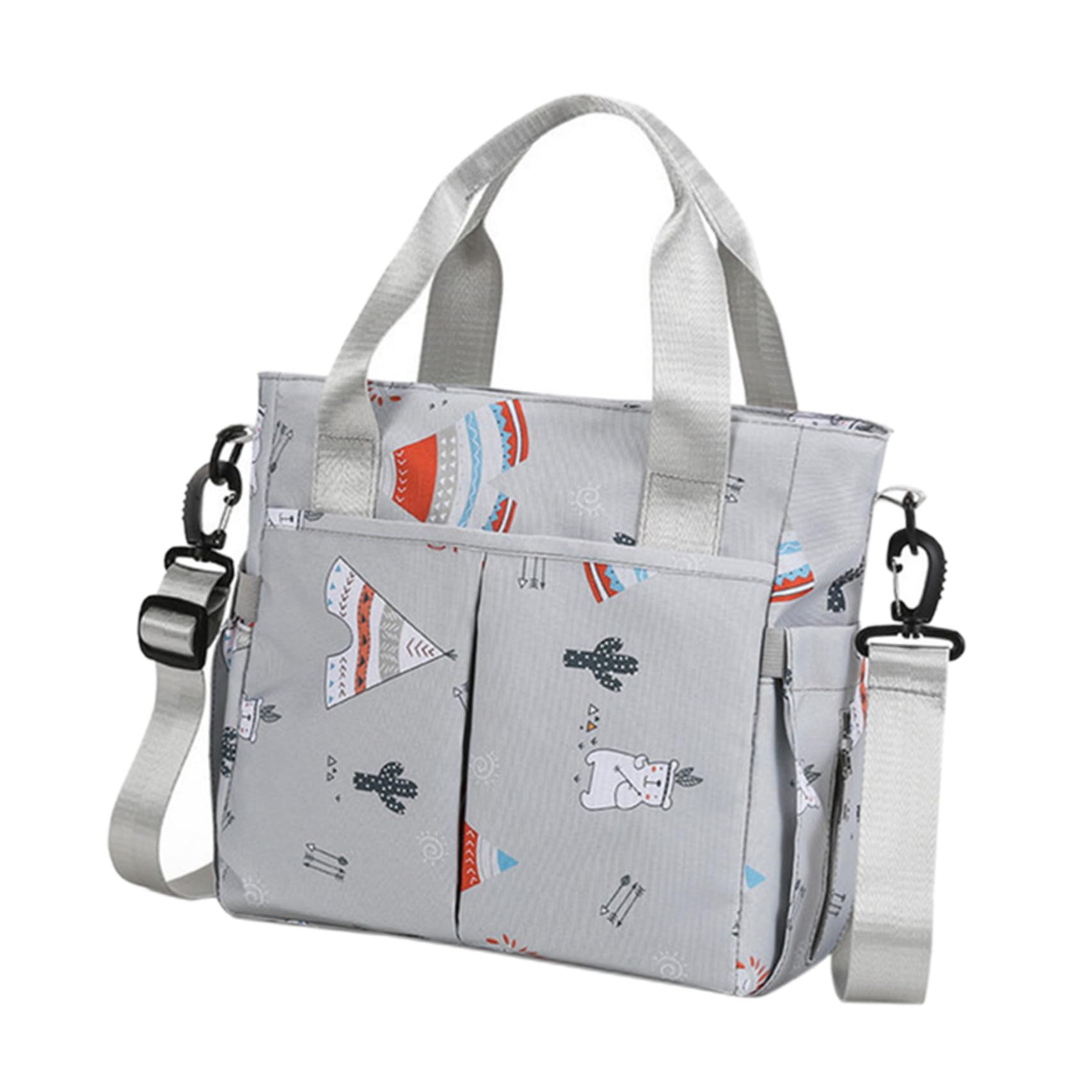 Bolso Cambiador Grande para Mamás Organizador Multifunción con Compartimentos Independientes para Biberones y Pañales Bolsa para Cochecito y Hospital para Paseo y Viaje