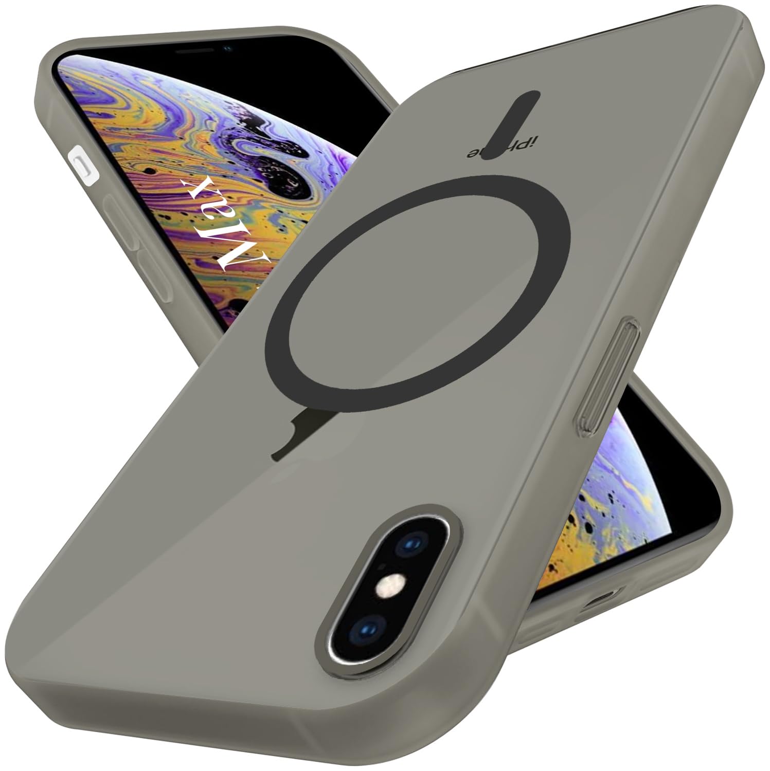 Jkobi Back Cover Case for Apple iPhone Xs Max (Frosted Matte Feel | MagSafe Compatible Wireless Charging | Polycarbonate Material)