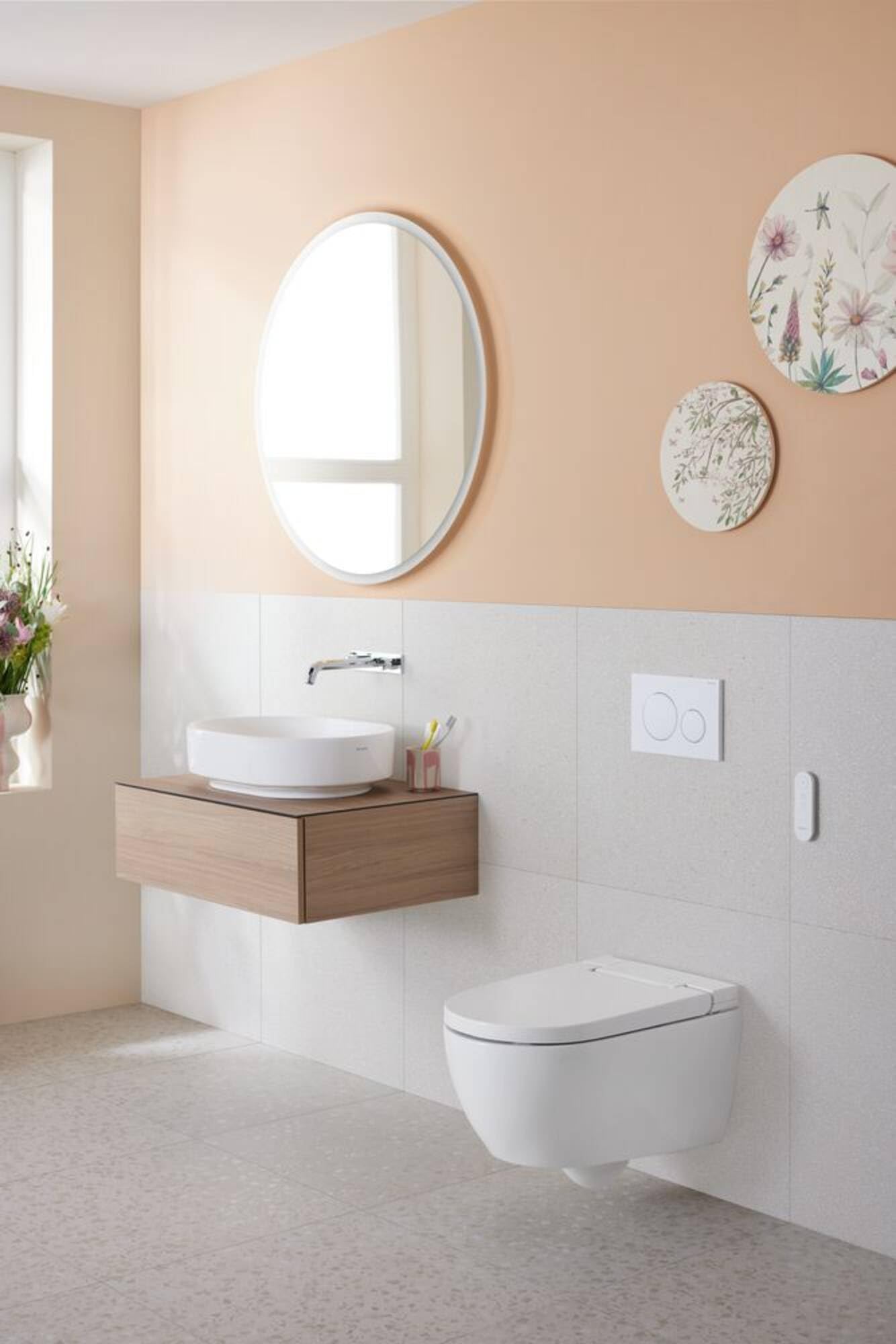 Geberit AquaClean Alba WC douche, installation complète, WC suspendu, 146.350.01.1, 146.350.01.1