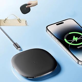 شاحن من ماجنتيك بتقنية لاسلكي، متوافق مع الهواتف الخلوية والسماعات والساعات الذكية، بثلاثة منافذ