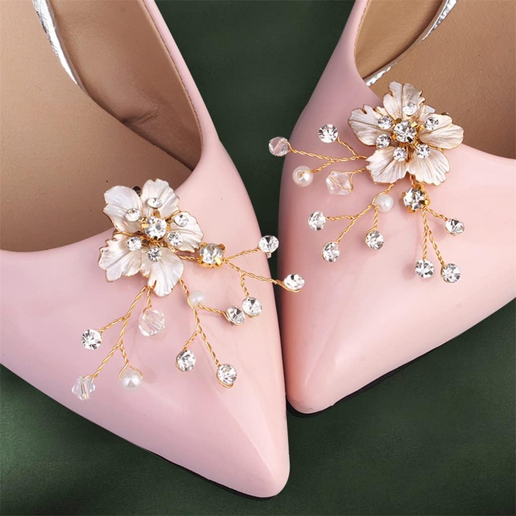 JSEIAJB Alloy Flower Shoe Clip Female Decorative Shoes Diy Removable Wedding Accessories