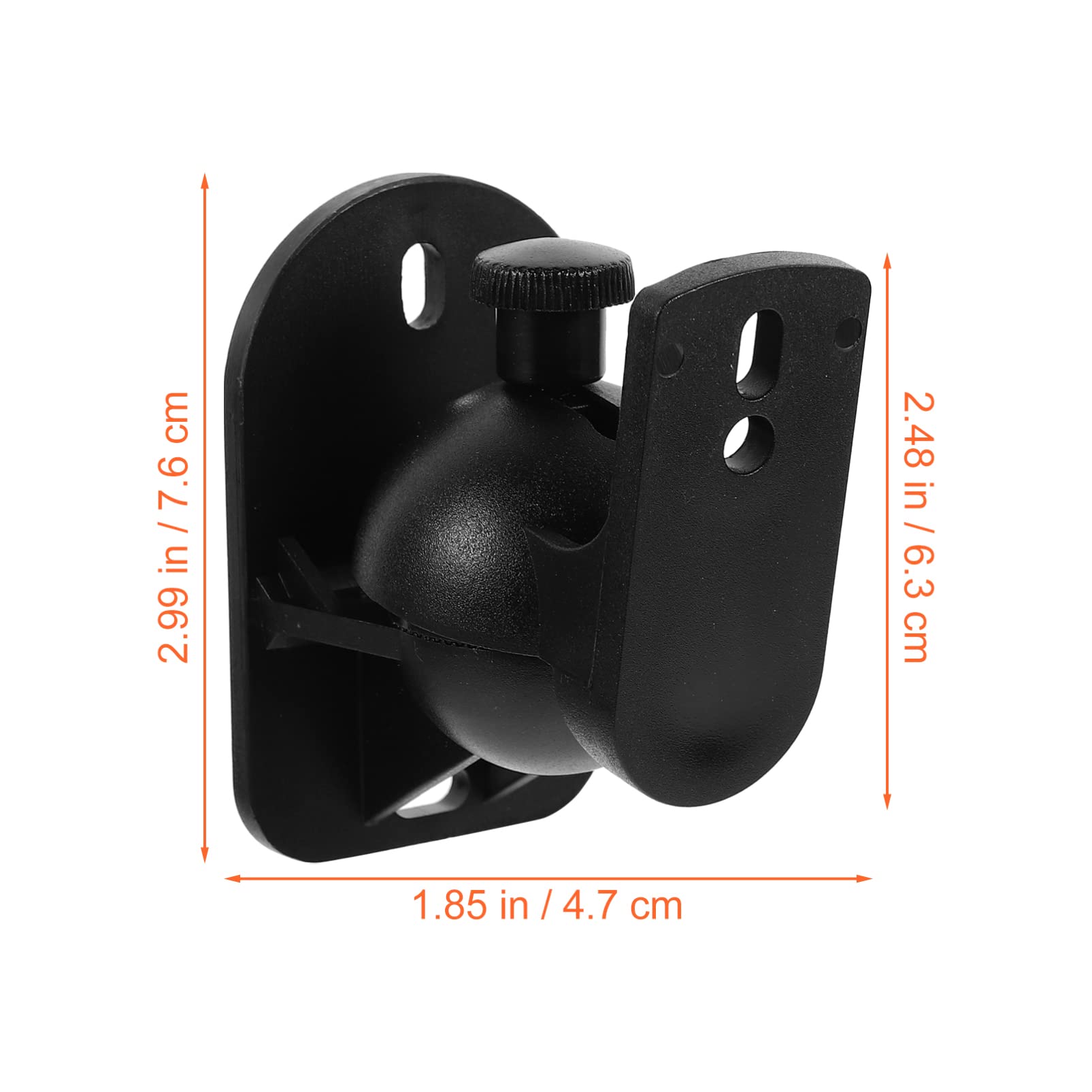 6sets Supporti Parete Per Altoparlanti Di Staffe Regolabili Per Diffusori Surround Resistente e Facile Da Installare Per Casa e Ufficio