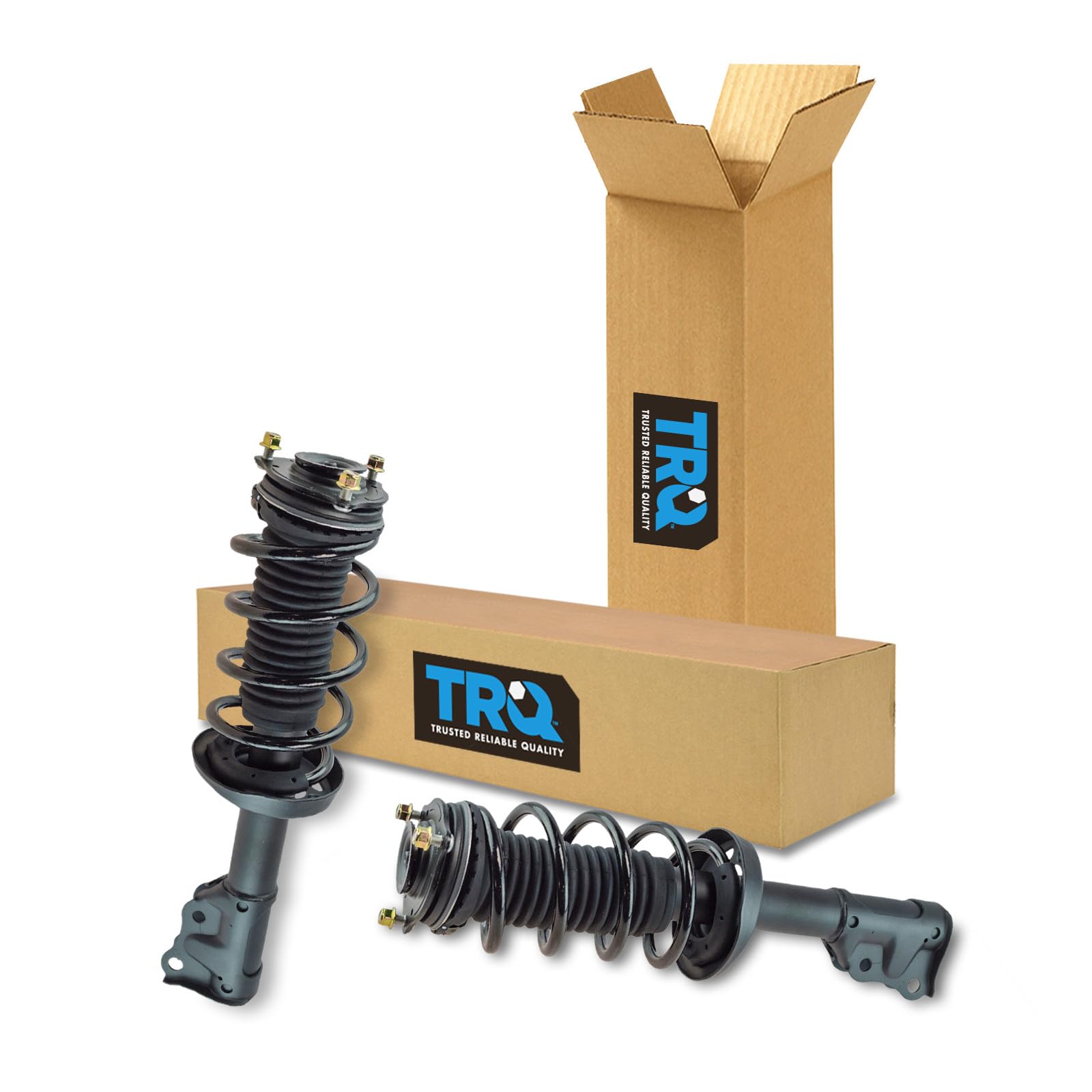 TRQ Front Strut and Spring Assembly Set 2 Piece Compatible with 2006-2011 Honda Civic