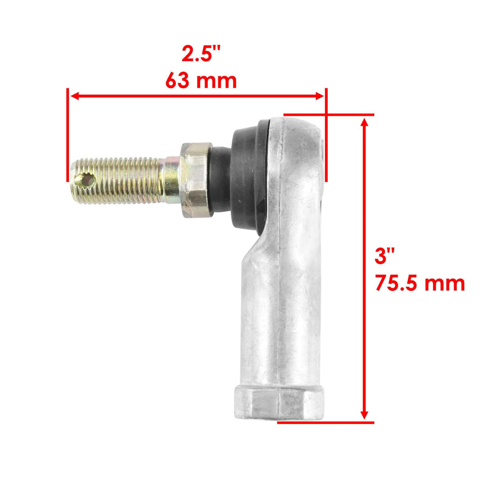 Kit estremità Tirante Giunto Sferico per 53157-HN8-003 -HM5-A11 -HC4-53158-HP0-A01 -HN8- -HM5-A11 4 Kit estremità Tirante ATV Veicoli da Spiaggia Giunti Sferici Parti della Bici Durata