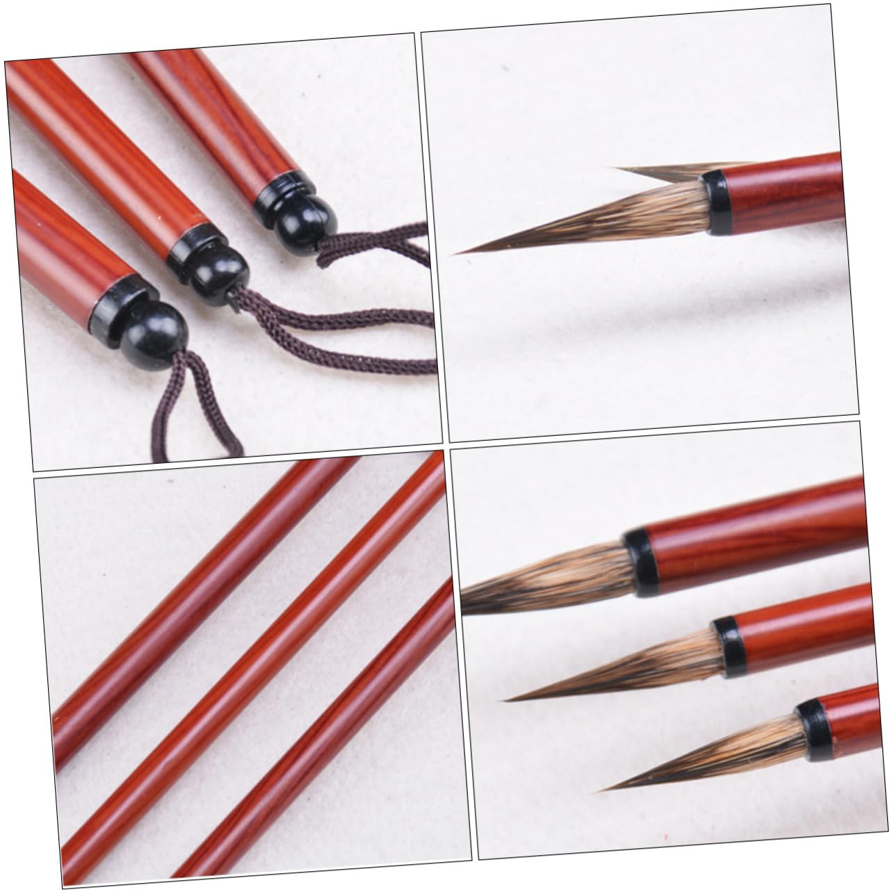 Beatifufu 1Pc Chinese Calligraphy Brush Writing Brush for Beginners Comfortable Grip Smooth Surface for Painting Writing Calligraphy Tool