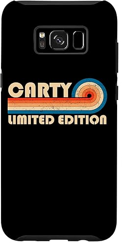 Galaxy S8+ CARTY - Funda retro para reunión de cumpleaños de los años 80 y 90