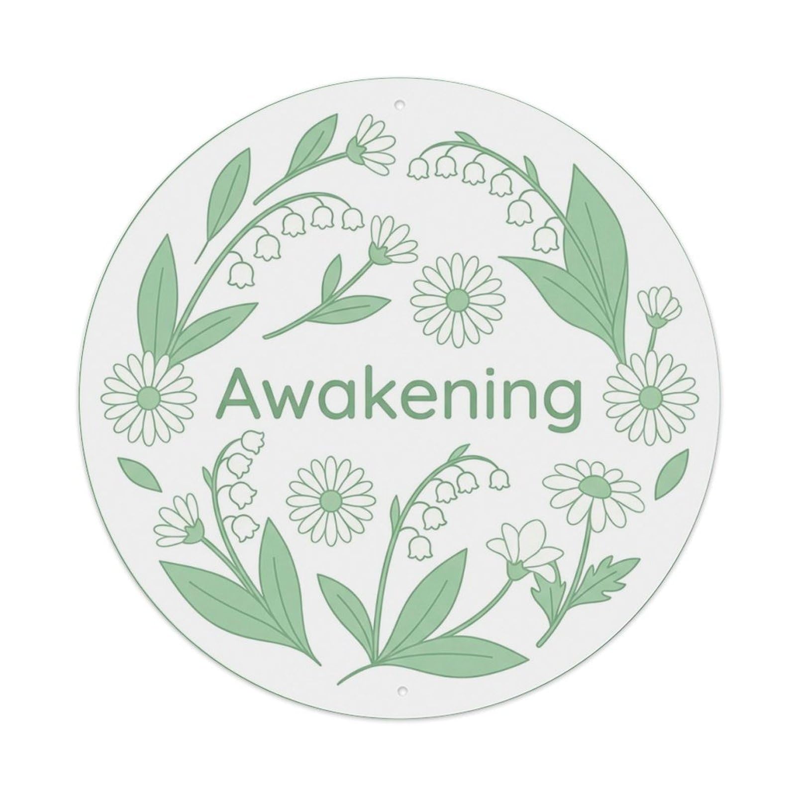 Fresh She Shed Floral Awakening Metal Tin Sign