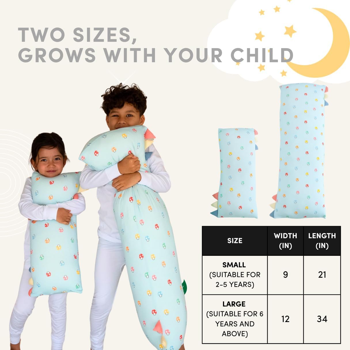 SnuggleBuddy – Self-Soothing Toddler Pillow with Pillowcase | Soft Breathable Viscose from Bamboo Kids Travel Pillow | Eczema-Friendly, Washable Sleep Companion (Ages 2-8) (Large)