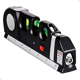 Trena Elétrica Digital 3 Medidas Com Led Luz Noturna para Medir Area Perimetro 0,5 a 18 metros Magik Variedades