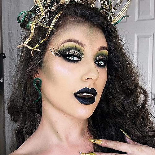 Flyonce Halloween Snake Earrings Costume Statement Snakes Jewelry Serpent Drop Dangle Cosplay Accessories2