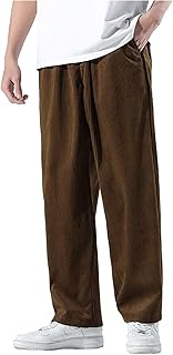 Pantalones de pana para hombre, primavera y otoño, a la moda, informales, pantalones casuales, lisos, rectos, sueltos, pantalones casuales, pantalones sueltos, pantalones casuales, pantalones