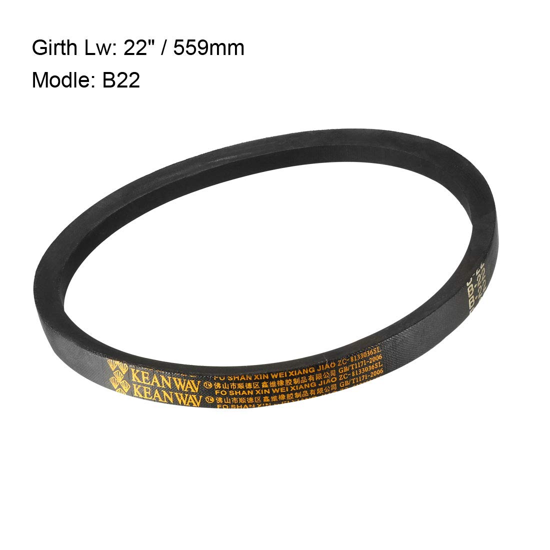 Cinghia Trapezoidale B-48 - Gomma Neoprene, 48" Passo, 16mm Larghezza, 11mm Spessore - Trasmissione Industriale - Foto 10