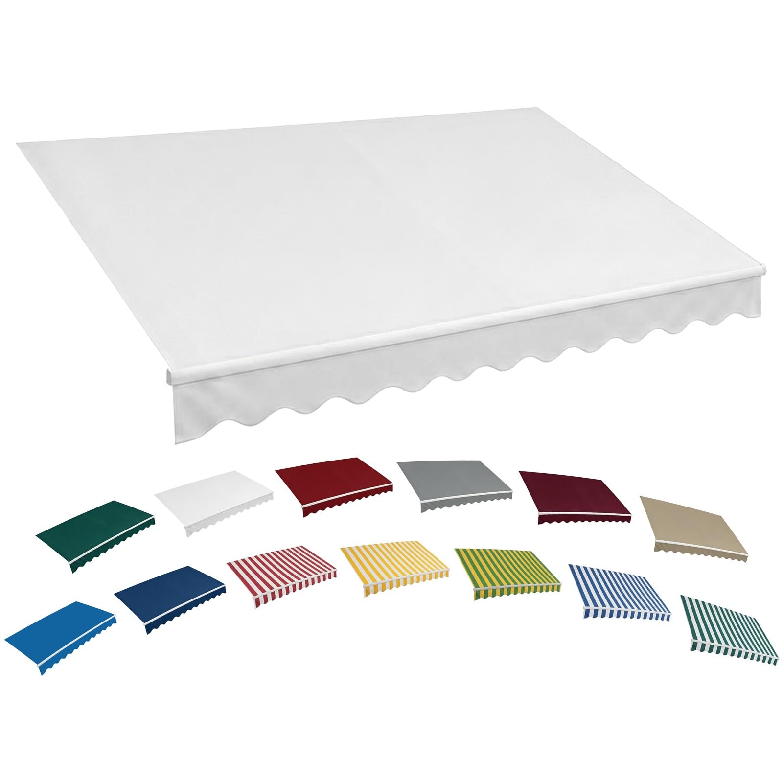 Heavy Duty Waterproof Awning Replacement Fabric for Garden, Fabric Only