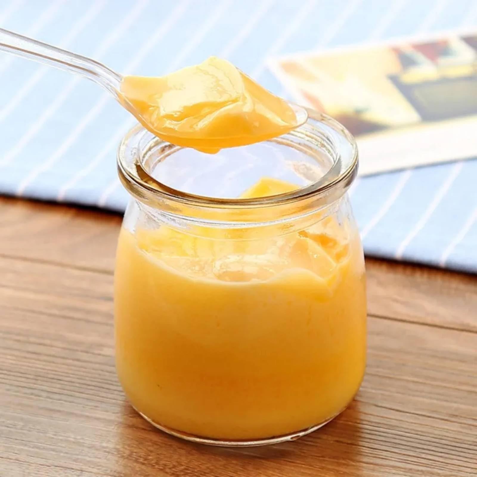 Tarros de yogur transparentes con tapa (10 unidades), para mermelada, miel, postres, velas, lavavajillas, congelador y microondas, sin BPA (200 ml)