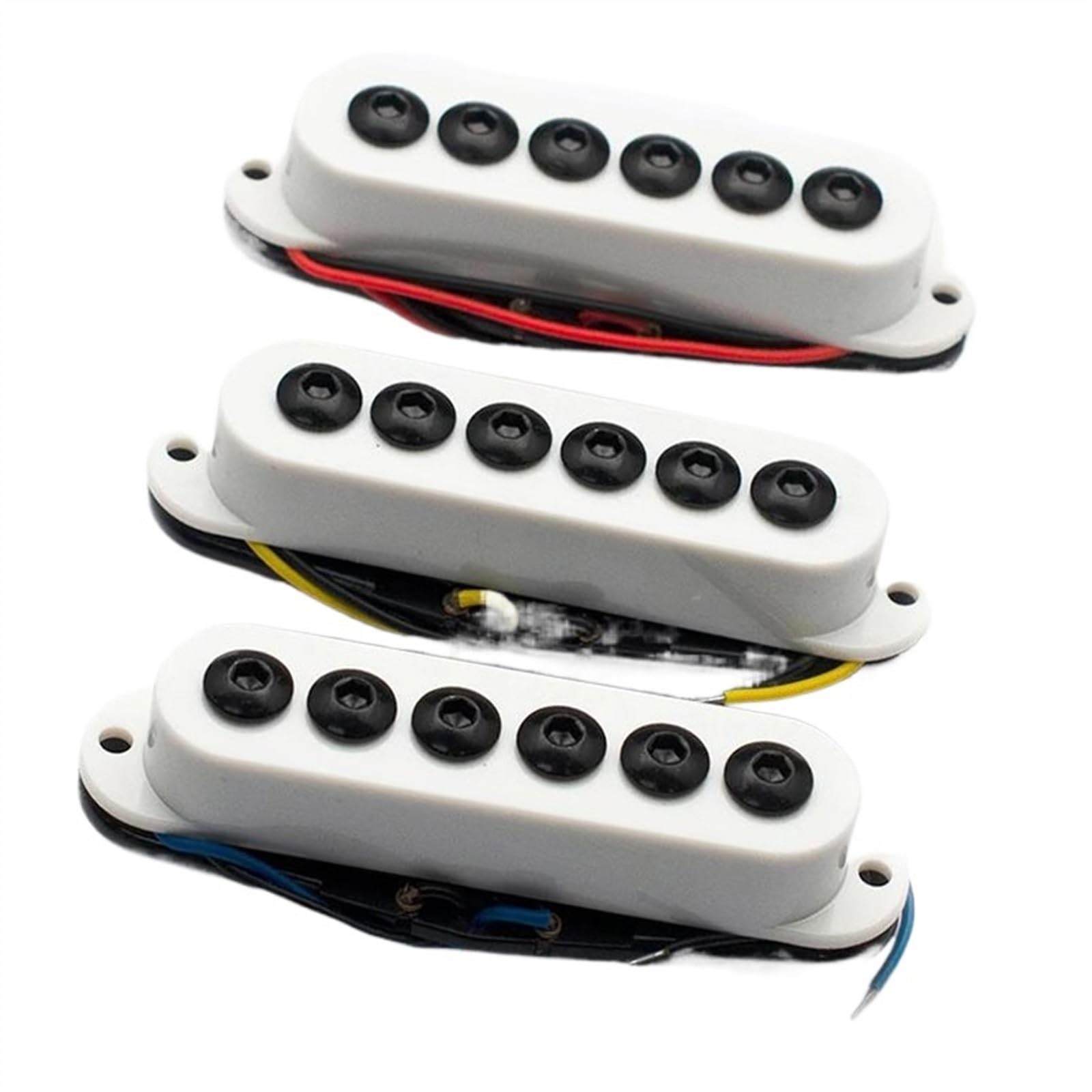 E-Gitarre Pickups Set Single Coil Pickup Für ST Gitarre Ceremic Magnet Pickup Hals/Mitte/Steg Pickup Gitarrenzubehör Weiß