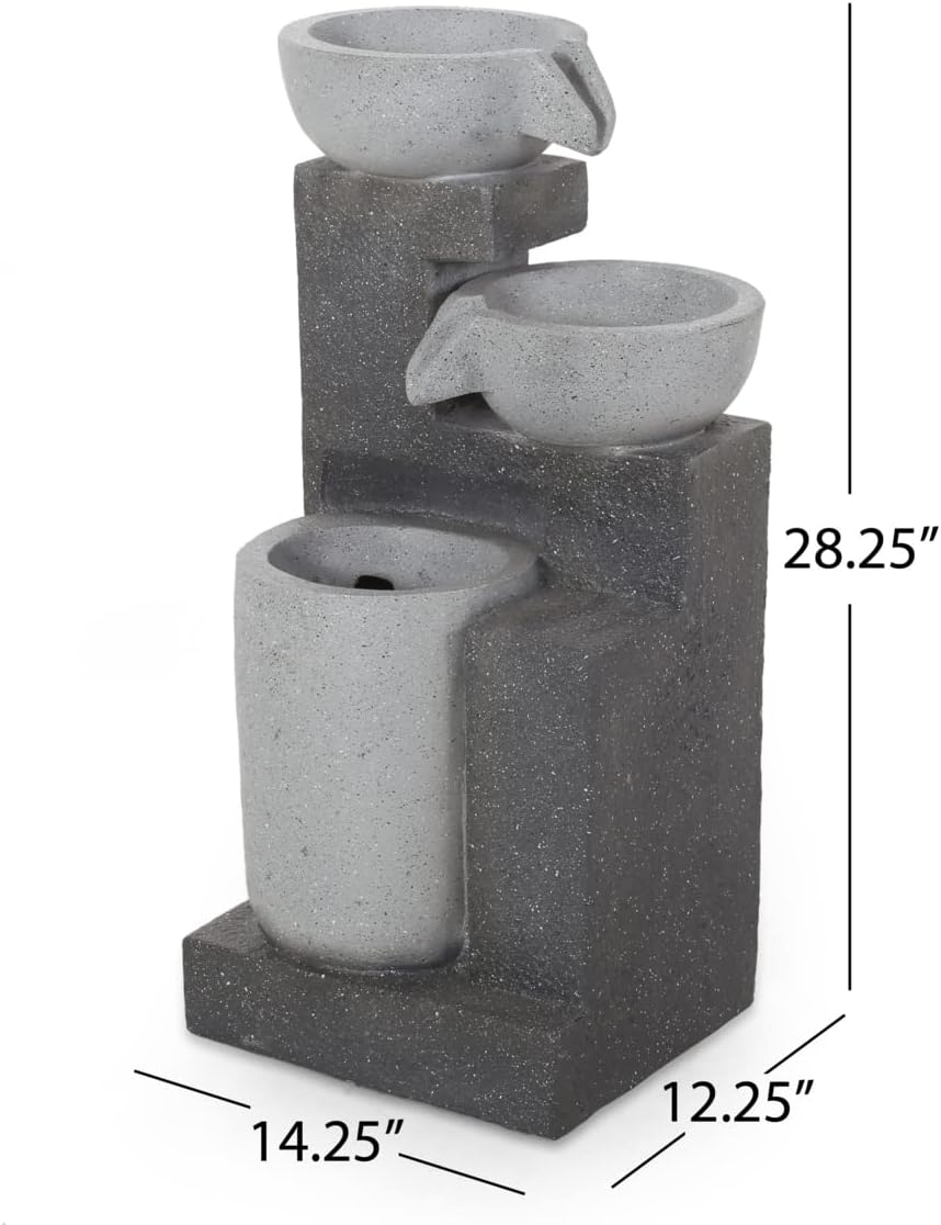 Christopher Knight Home Catoosa Outdoor Fountain, Multi Gray