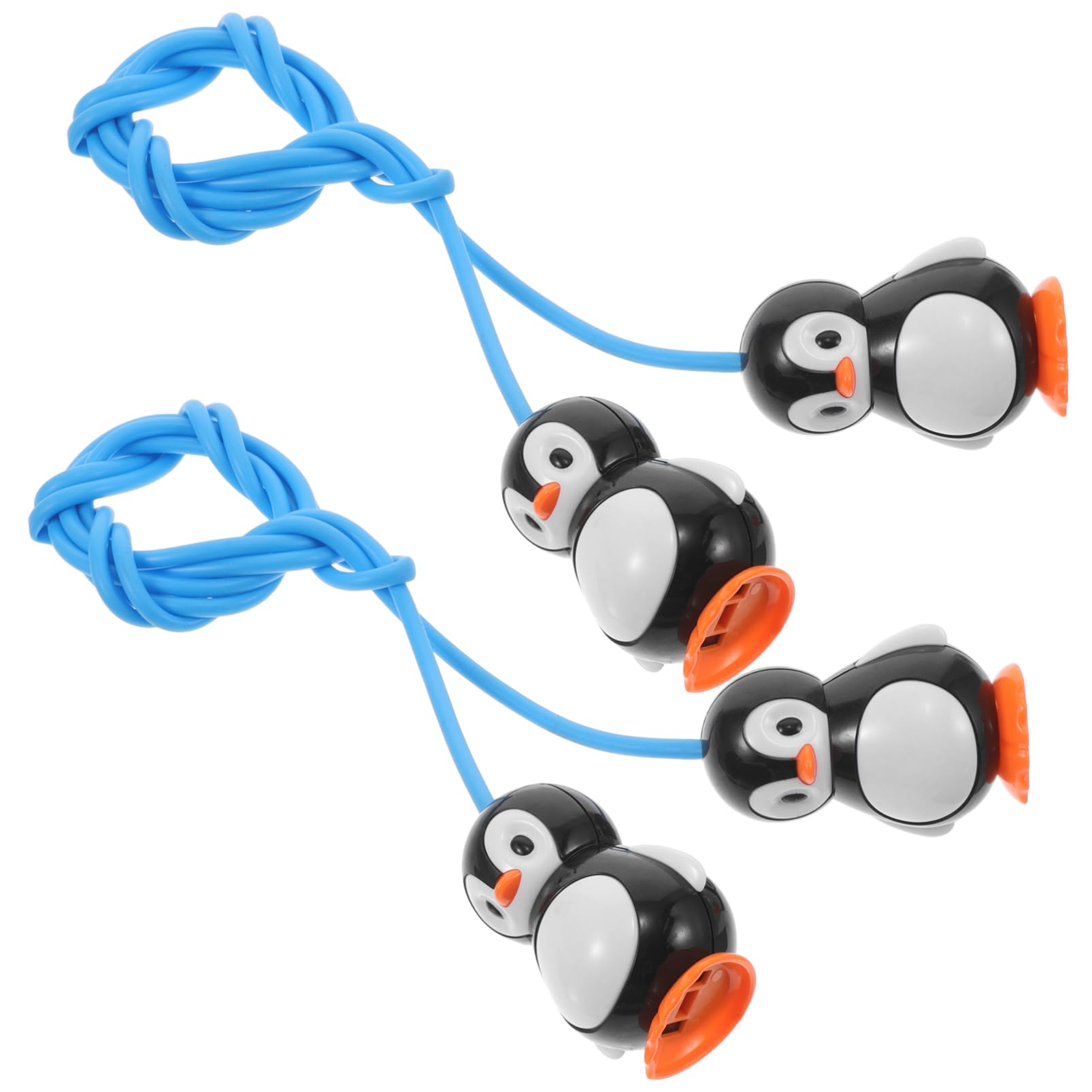 LIOOBO 2pcs Diving Penguin for Pool Fun Interactive Water Swimming with Door Rope for Skill Building and for Ages and Up