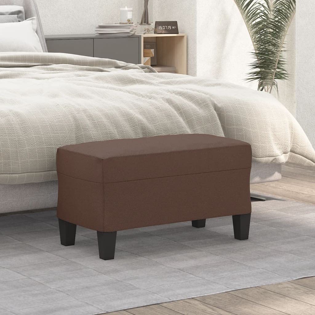 Tomostar Banc Bout de Lit, Banc Banquette Marron 70x35x41 cm Similicuir