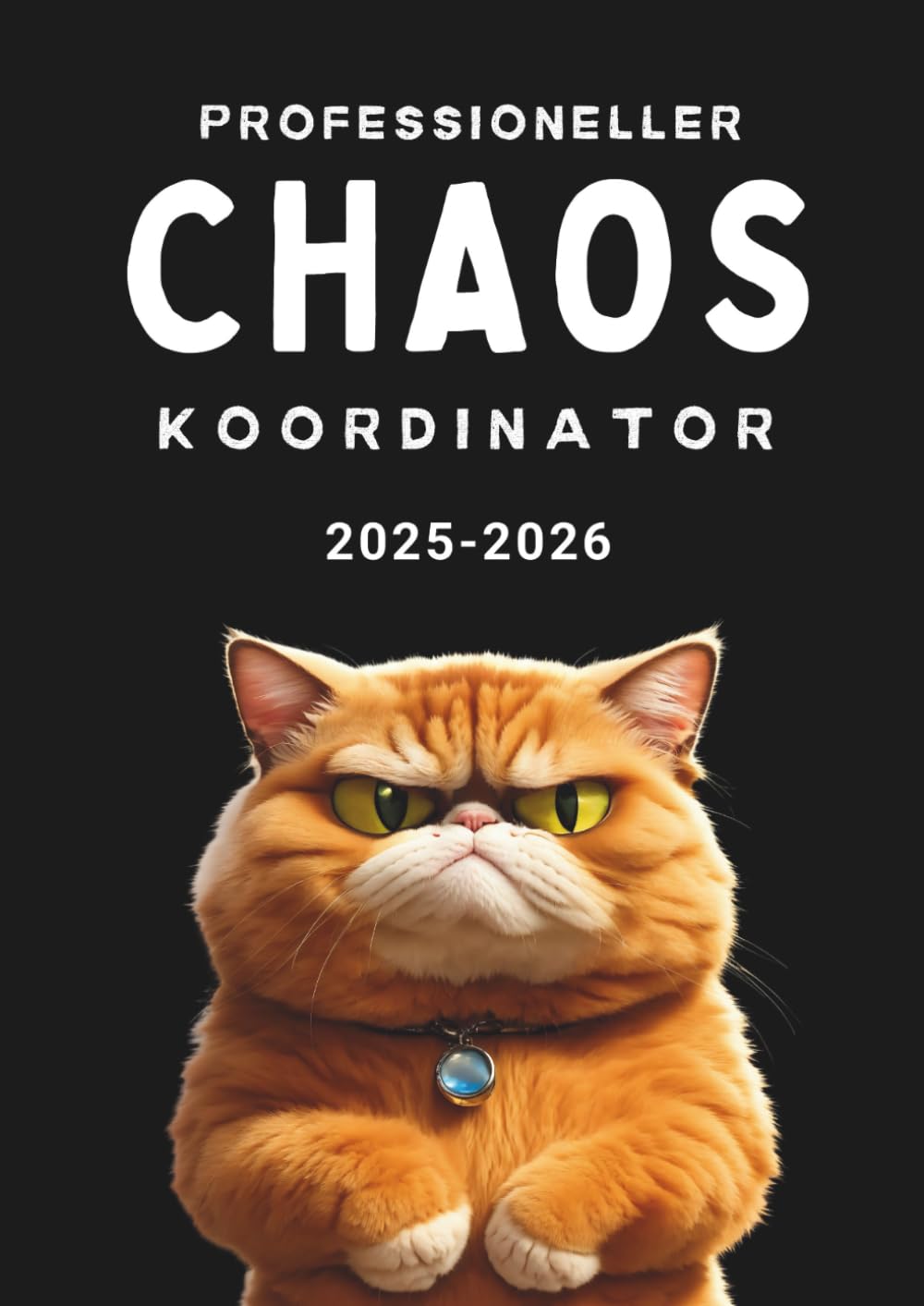 Professioneller Chaos Koordinator 2025-2026: A4 Kalenderbuch 1 Tag 1 Seite | Juli 25 bis Juni 26 | Kalender 392 Seiten | Terminplaner Notizbuch ... Alltag, Büro, Familie & Erzieher | Schwarz