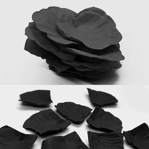 Miniatura 5 de JHFGJGH 500 pétalos de rosa azules, pétalos de rosa de seda con emulación, pétalos de flores artificiales para noches románticas, bodas, eventos y