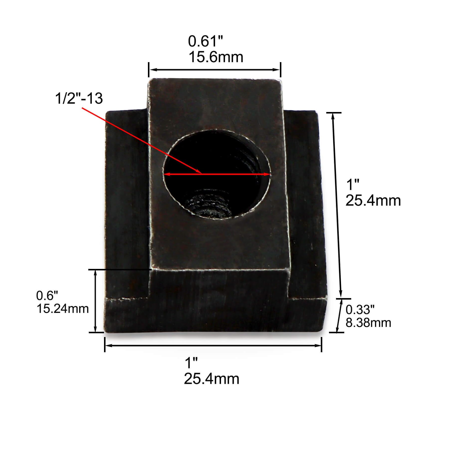 T-Slot Nuts - Black Oxide Finish -4