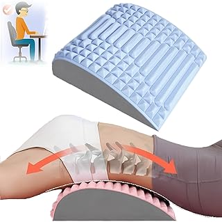 Ace-mend Back Stretcher - New Men's and Women's Back and Neck Stretcher Posture Corrector, Back Stretcher for Lower Back Pain Relief,Multi-Level Adjustable Spine Board for Herniated Disc (Blue)