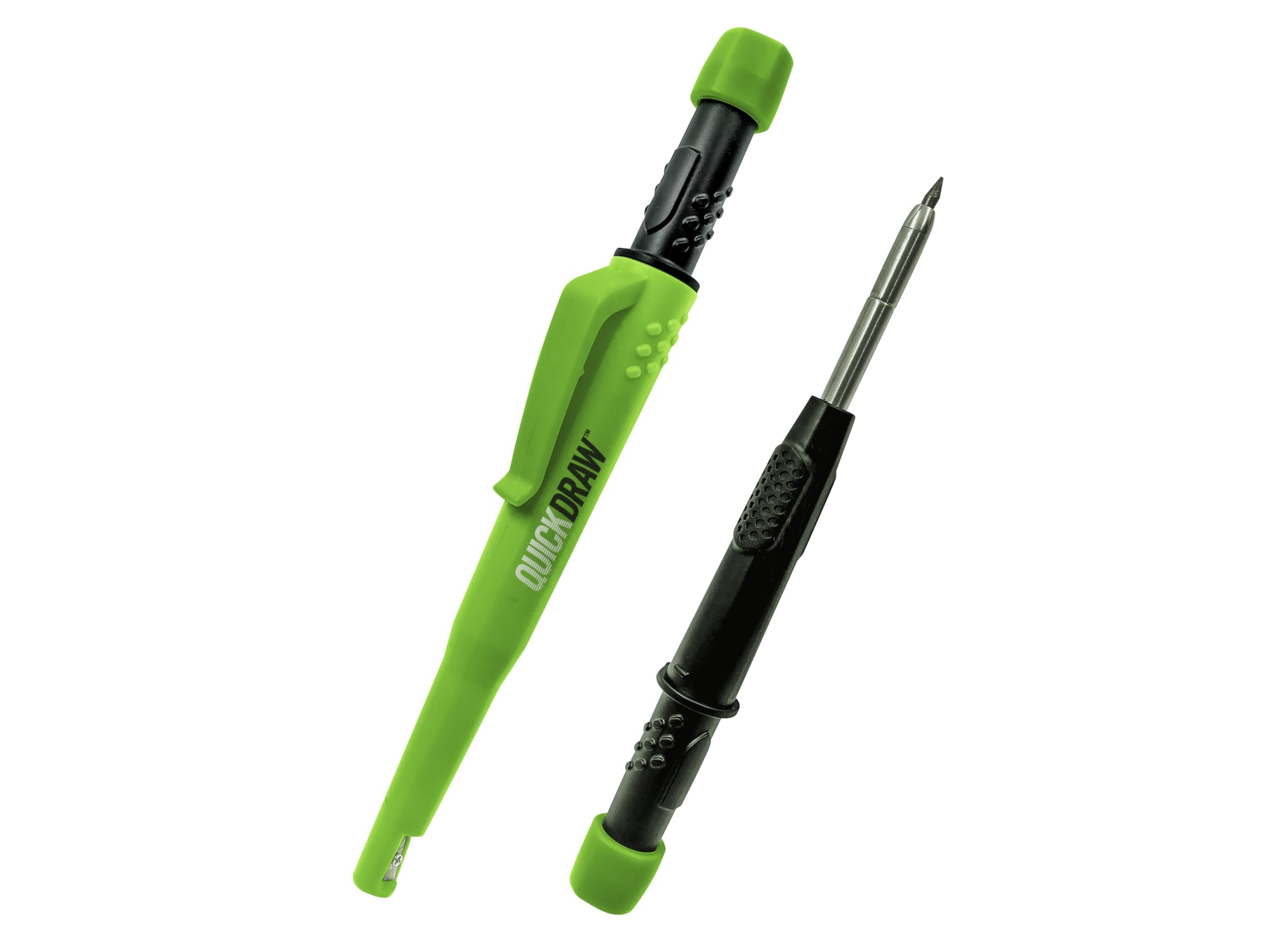 Advent Quickdraw Auto Pencil in Hi-Viz Green – durable, refillable, and easy to spot on any job site. Perfect for precise marking in construction, woodworking, and DIY projects.