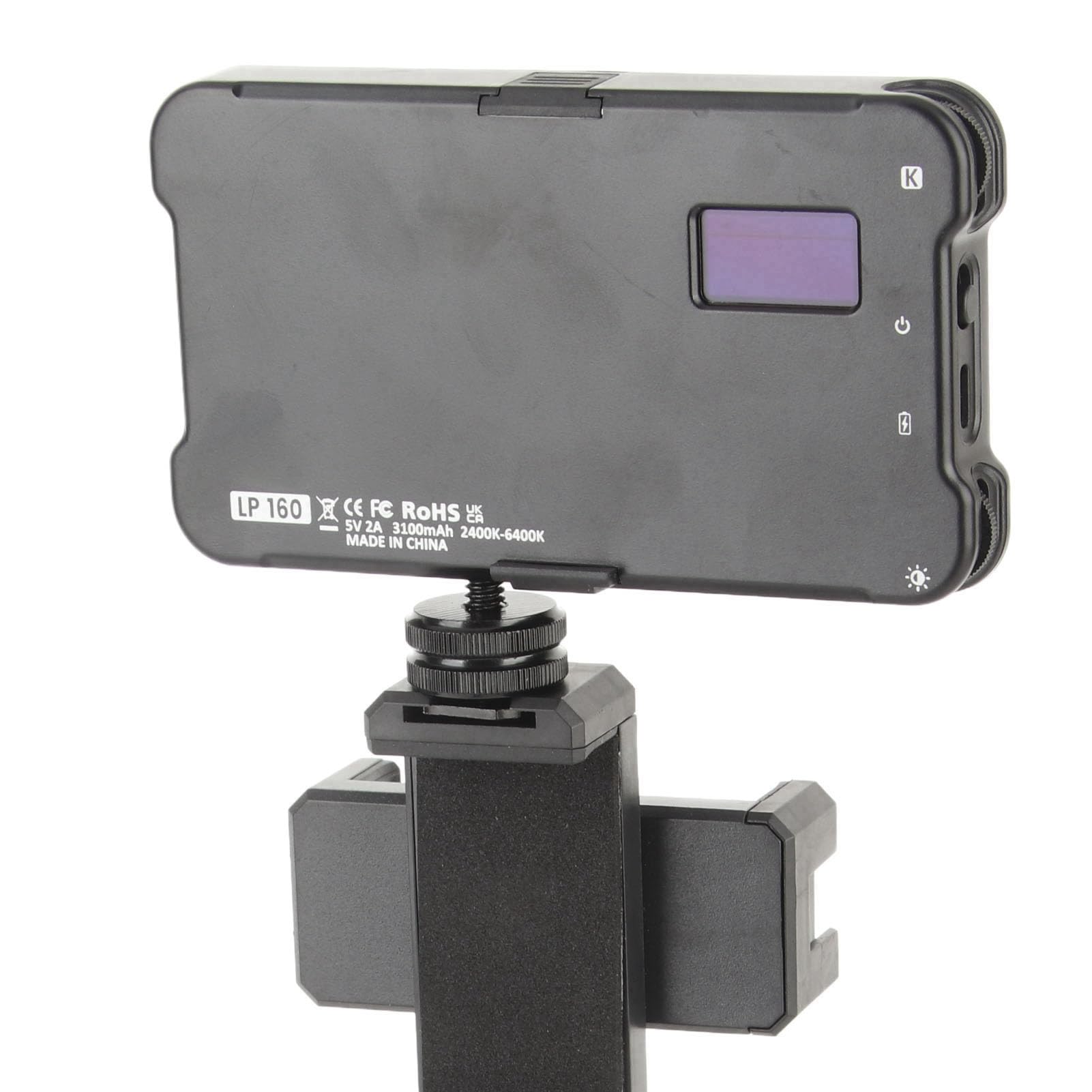 CCYLEZ Luz de Relleno con Clip para Fotografía, Brillo y Temperatura de Color Ajustables, Teléfonos Inteligentes y Cámaras, Diseño Portátil Liviano