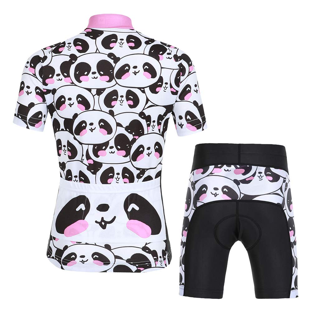 Niño Niña Ropa Conjunta de Ciclismo Bicicleta Maillot de Manga Corta + Pantalone Corto Secado Rápido