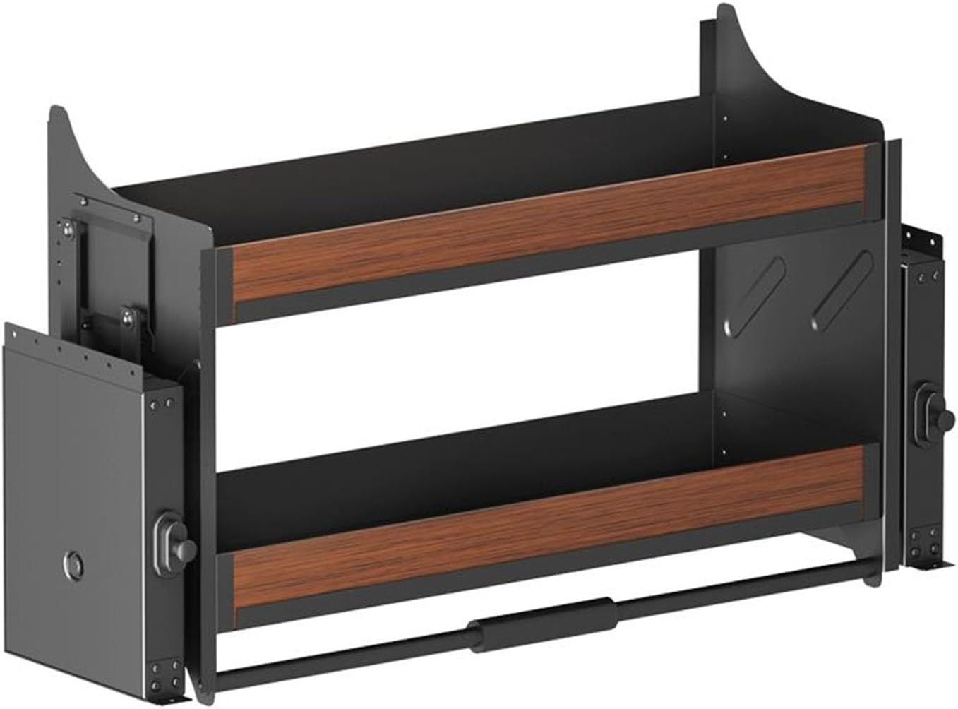 2 Tier Cabinet Pull Down Shelf,Home Wall Cabinet Storage Lifting Basket,Space-Saving,30kg Weight-Bearing,for Kitchen Bar Cafe Storage,600mm