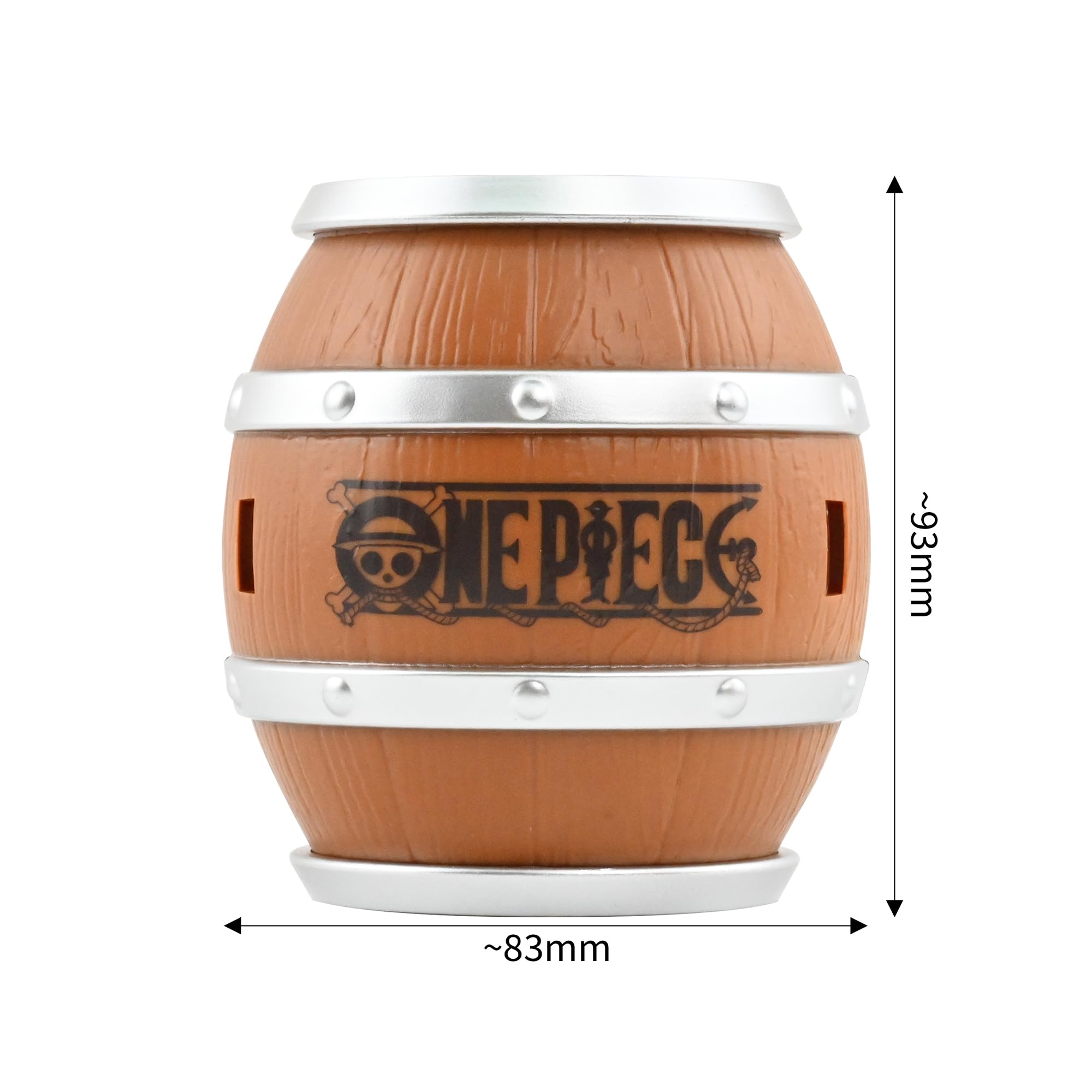 Yume 15329 – One Piece Barrel Capsule, 1 di 6 mini personaggi con barilotto, statuetta da collezione con supporto per display, anime Merch per i fan della serie - 4