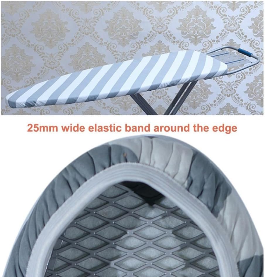 NILZA Ironing Board Pad 100% Cotton, Replacement Ironing Board Cover Heavy Duty Ironing Board Cover and Pad, Standard Size Iron Board Cover, 34x17in 58x19in (Color : 87 * 42cm(34 * 17in), Size : C)
