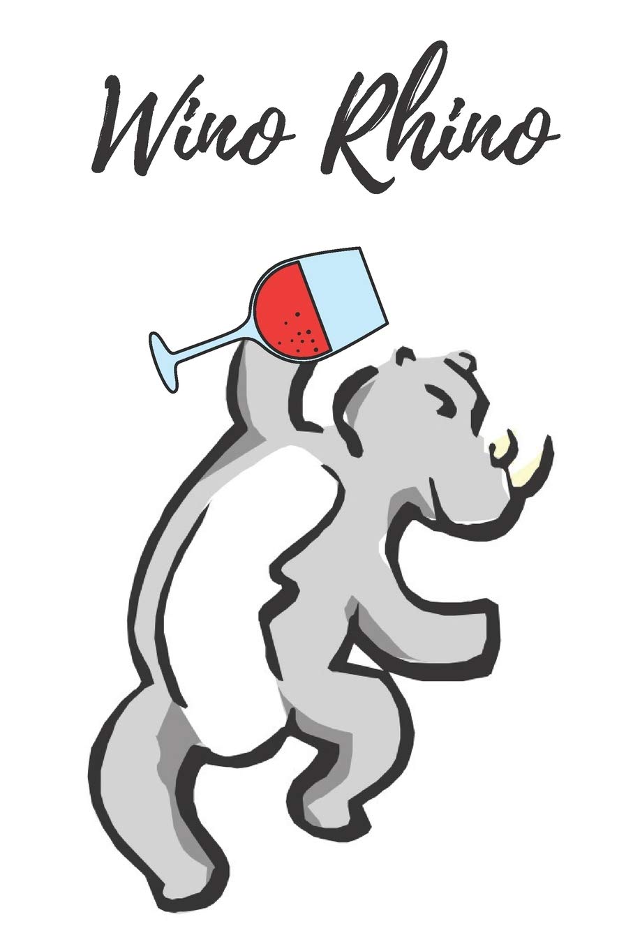 Wino Rhino | Notebook: Rhino gifts for men, women and rhino lovers | Lined notebook/journal