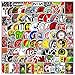 Cuxnoo 100 Pcs Rock Music Vinyl Stickers, Express Your Rock and Roll Spirit for Customizing Laptops, Guitars, Water Bottle, and Skateboards