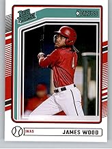2024 Donruss #187 James Wood RC Rookie Card Washington Nationals Rated Prospect Baseball Card in Raw (NM or Better) Condition